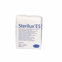 Sterilux ES kompresy z gazy 7,5 x 7,5 cm 100 sztuk