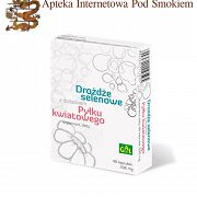 Drożdże selenowe z dodatkiem pyłku kwiatowego 48 kaps.